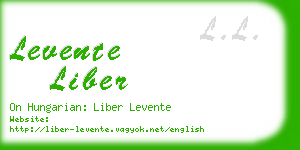 levente liber business card
